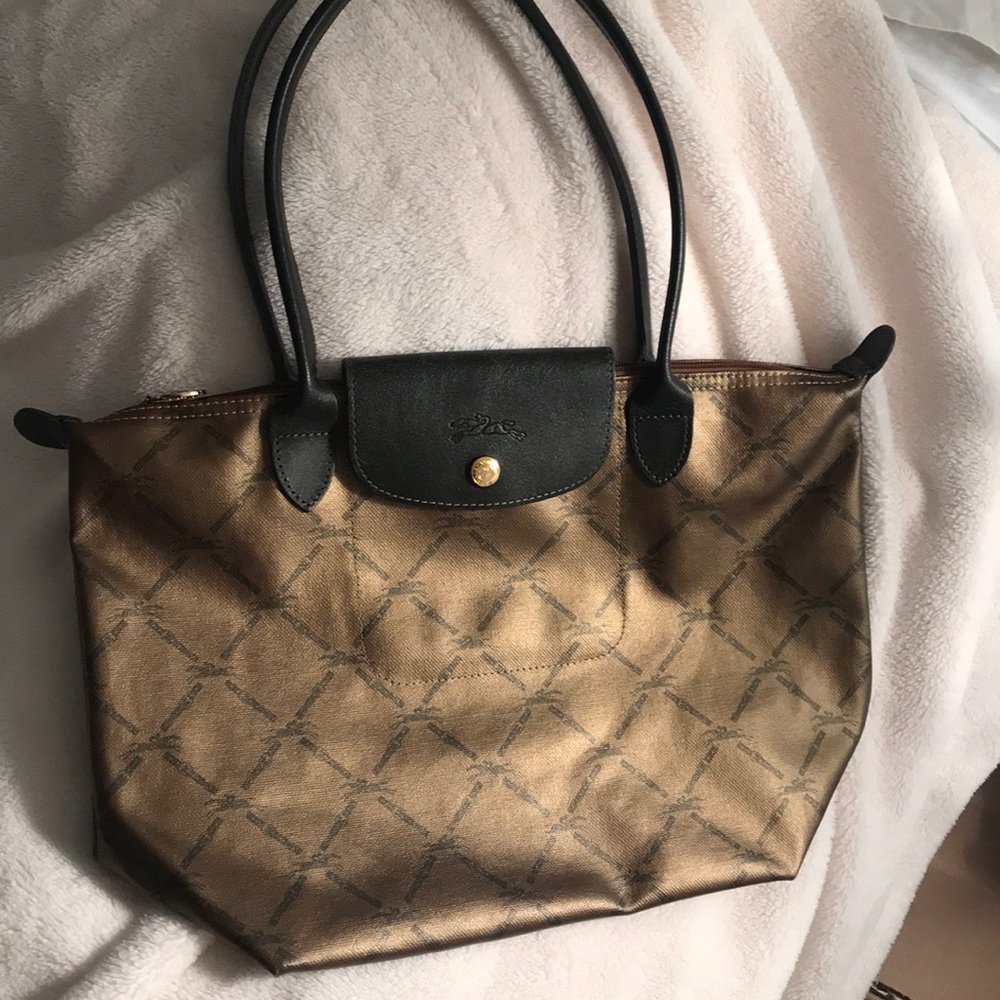 BEAUTIFUL METALLIC LONGCHAMP in Bronze